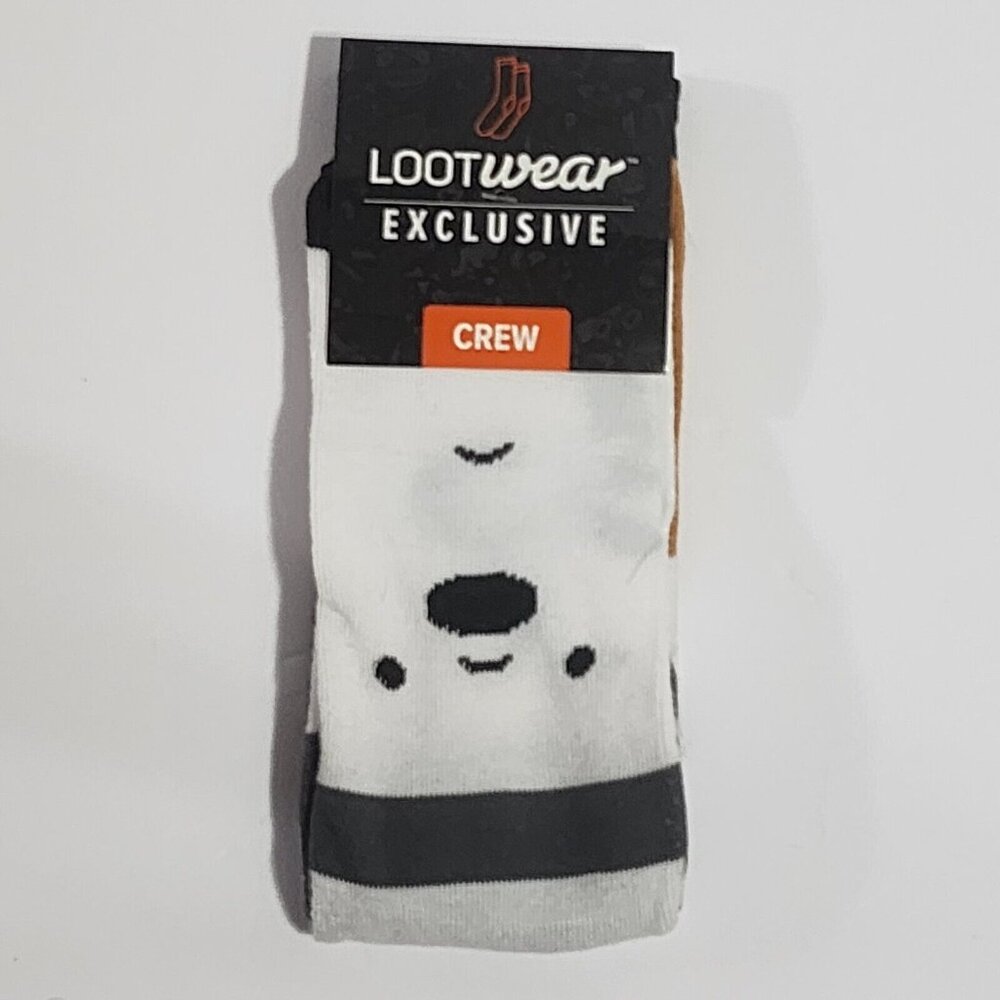 Lootcrate Lootwear We Bare Bears Multicolor Crew Socks Cartoon Network 6-12 NEW